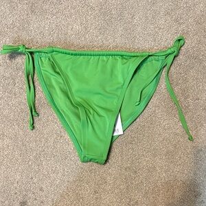 Liberty & Justice Green Side Tie Swim Bikini Bottoms Size L